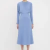 Dolman midi dress in bluebell Dolman midi dress in bluebell