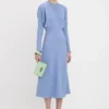 Dolman midi dress in bluebell Dolman midi dress in bluebell