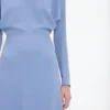 Dolman midi dress in bluebell Dolman midi dress in bluebell