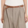 Dorian b finite belt in dark tan soft leather Dorian b finite belt in dark tan soft leather