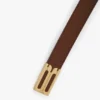 Dorian b finite belt in dark tan soft leather Dorian b finite belt in dark tan soft leather