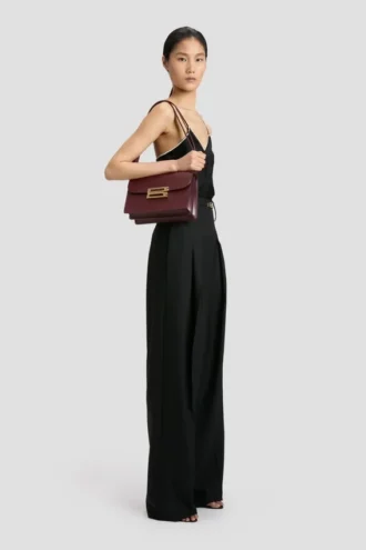 Dorian bag in burgundy leather