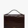 Dorian bag in embossed dark brown leather Dorian bag in embossed dark brown leather