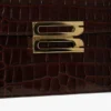 Dorian bag in embossed dark brown leather Dorian bag in embossed dark brown leather