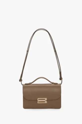 Dorian bag small in dove grey leather