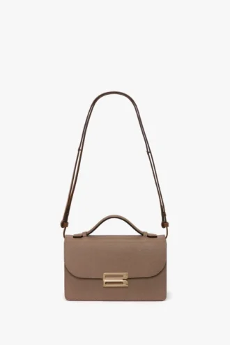 Dorian bag small in dove grey leather Dorian bag small in dove grey leather