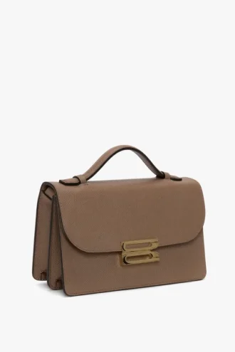 Dorian bag small in dove grey leather Dorian bag small in dove grey leather