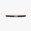 Dorian belt in black croc embossed calf leather Dorian belt in black croc embossed calf leather
