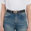 Dorian belt in black grained leather Dorian belt in black grained leather