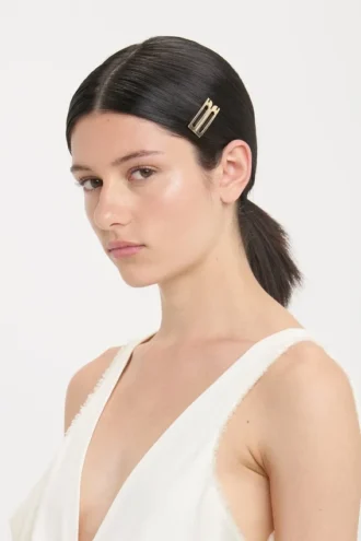 Dorian hair clip in light gold Dorian hair clip in light gold