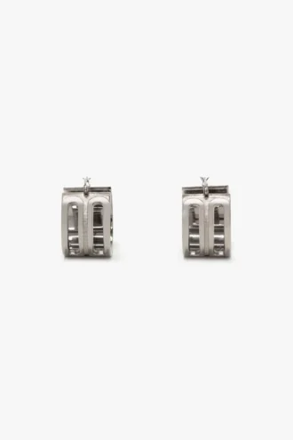 Dorian hoop earrings in silver Dorian hoop earrings in silver