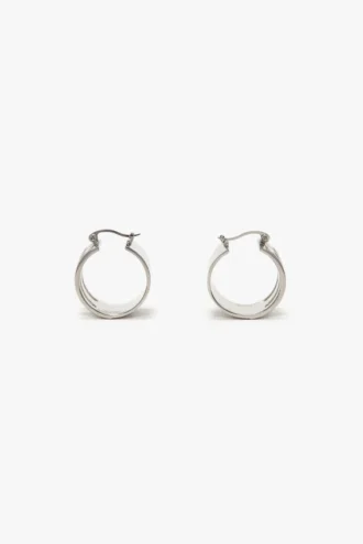 Dorian hoop earrings in silver Dorian hoop earrings in silver