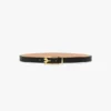 Dorian pin buckle belt in black smooth leather Dorian pin buckle belt in black smooth leather