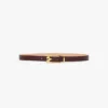Dorian pin buckle belt in burgundy smooth leather Dorian pin buckle belt in burgundy smooth leather