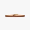 Dorian pin buckle belt in dark tan smooth leather Dorian pin buckle belt in dark tan smooth leather
