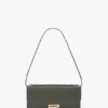 Dorian pochette in dark olive leather Dorian pochette in dark olive leather