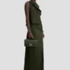 Dorian pochette in dark olive leather Dorian pochette in dark olive leather