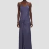 Draped cami gown in eclipse Draped cami gown in eclipse