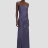 Draped cami gown in eclipse Draped cami gown in eclipse