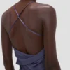 Draped cami gown in eclipse Draped cami gown in eclipse