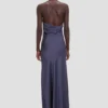 Draped cami gown in eclipse Draped cami gown in eclipse