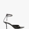 Eliza stiletto sandal 75 in black leather Eliza stiletto sandal 75 in black leather