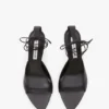 Eliza stiletto sandal 75 in black leather Eliza stiletto sandal 75 in black leather