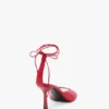 Eliza stiletto sandal 75 in red leather Eliza stiletto sandal 75 in red leather