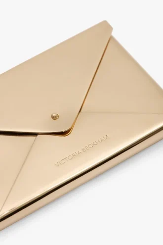 Envelope card holder in gold Envelope card holder in gold