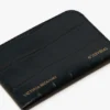 Envelope card holder in midnight blue croc embossed leather Envelope card holder in midnight blue croc embossed leather