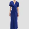 Eve midi dress in bright indigo Eve midi dress in bright indigo