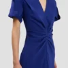Eve midi dress in bright indigo Eve midi dress in bright indigo