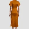Eve midi dress in bronze Eve midi dress in bronze
