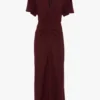 Eve midi dress in burgundy Eve midi dress in burgundy
