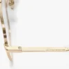 Fine double bridge optical in gold