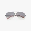 Fine metal pilot sunglasses in gold black Fine metal pilot sunglasses in gold black