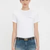 Fitted shrunken logo t-shirt in white Fitted shrunken logo t-shirt in white