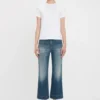 Fitted shrunken logo t-shirt in white Fitted shrunken logo t-shirt in white