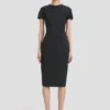 Fitted t-shirt dress in black Fitted t-shirt dress in black