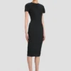 Fitted t-shirt dress in black Fitted t-shirt dress in black