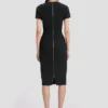 Fitted t-shirt dress in black Fitted t-shirt dress in black