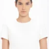 Fitted t-shirt dress in ivory Fitted t-shirt dress in ivory
