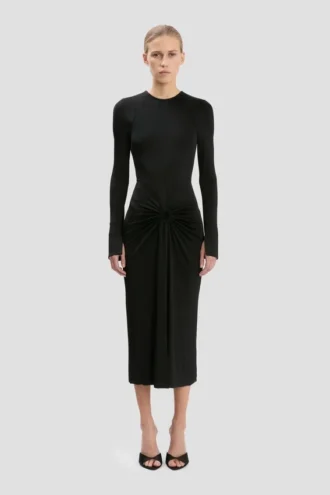 Frances midi dress in black Frances midi dress in black