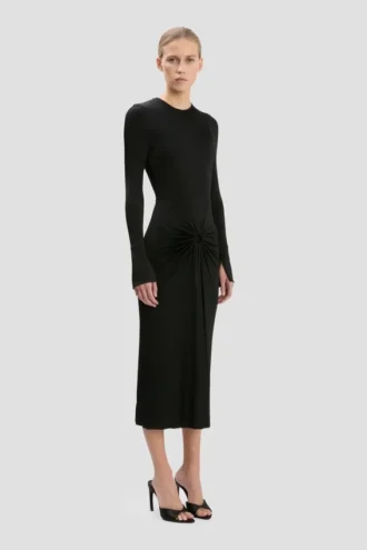 Frances midi dress in black Frances midi dress in black