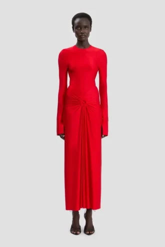 Frances midi dress in cardinal red Frances midi dress in cardinal red