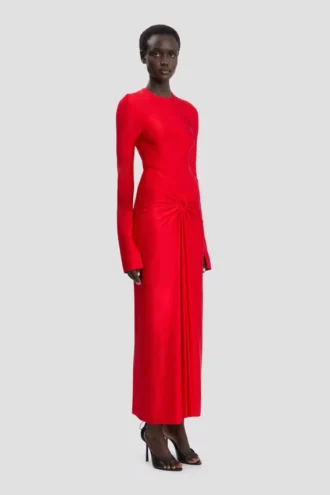 Frances midi dress in cardinal red Frances midi dress in cardinal red