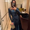 Frances midi dress in dark teal