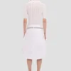 Frill polo top in white Frill polo top in white