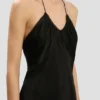 Gathered cami top in black Gathered cami top in black