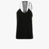 Gathered cami top in black Gathered cami top in black